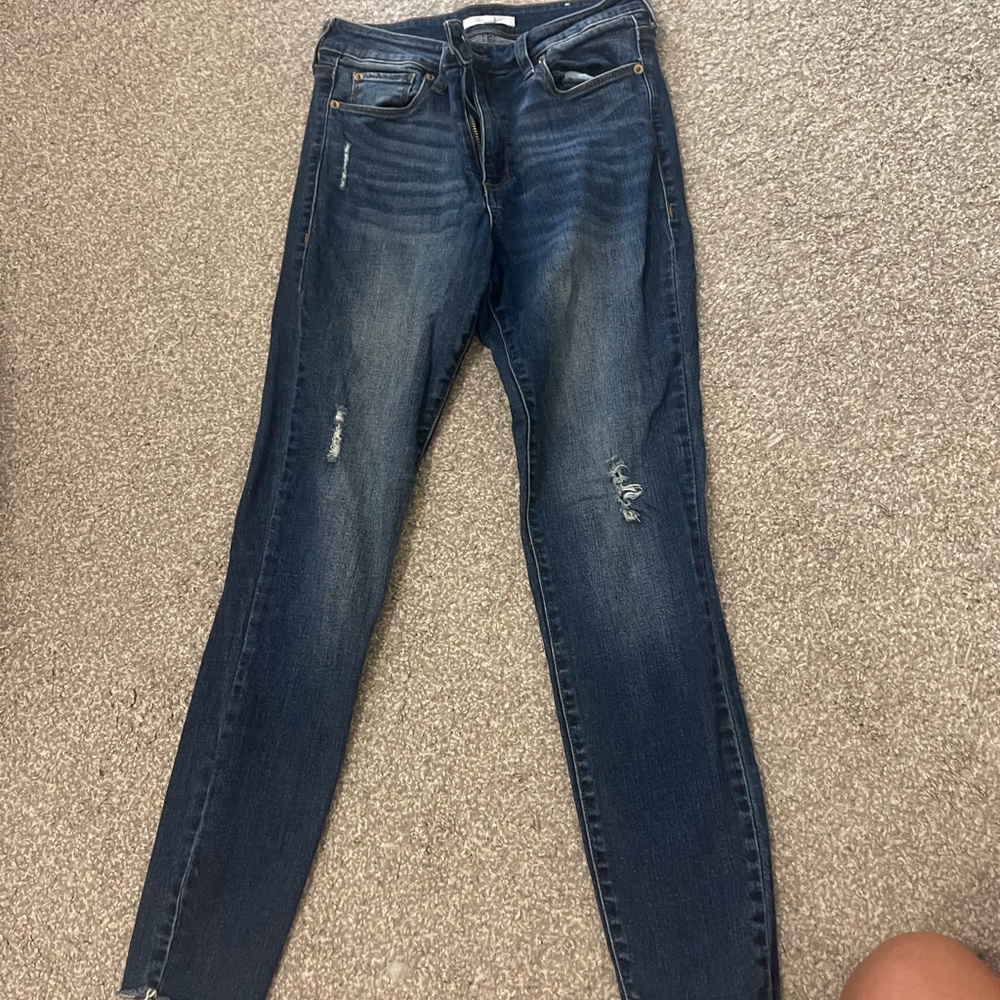 Women’s sts blue Dark Blue Distressed Skinny Jeans